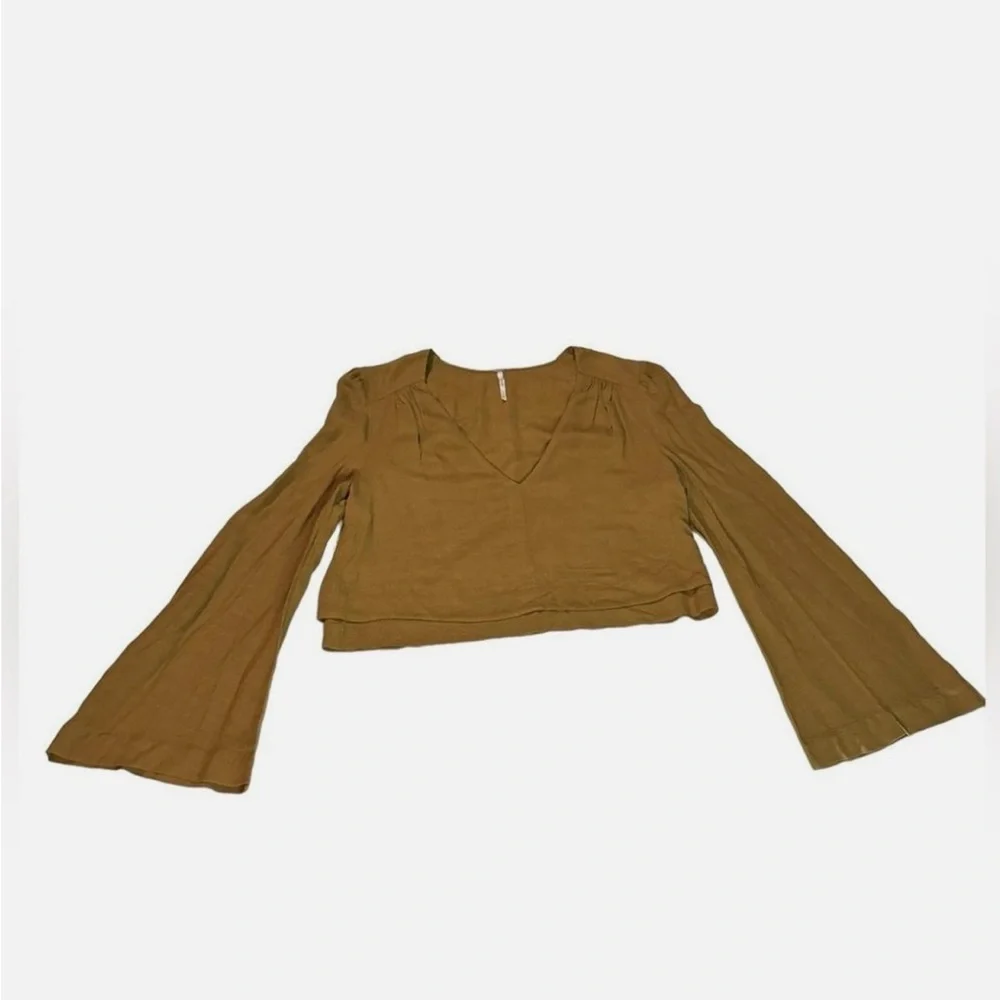 Free People Bell Flare Sleeve Blouse - Picture 4 of 4